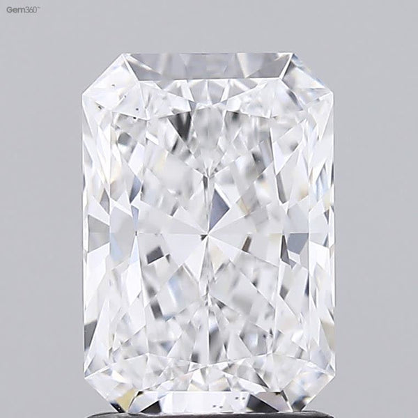 Lab-Grown 1.71 Carat Radiant Cut Diamond color D Clarity VS2 With GIA Certificate, precious stones, engagement diamonds