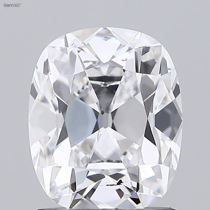 Lab-Grown 1.50 Carat Antique Cushion Cut Diamond color D Clarity SI1 With GIA Certificate, precious stones, engagement diamonds