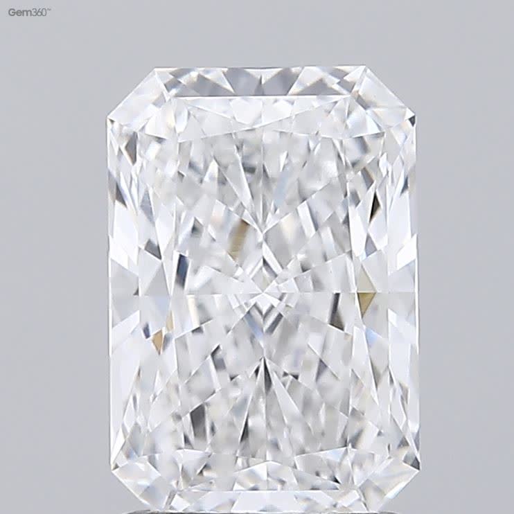 Lab-Grown 1.75 Carat Radiant Cut Diamond color E Clarity VVS2 With GIA Certificate, precious stones, engagement diamonds
