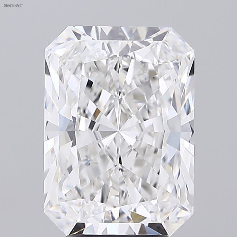 Lab-Grown 5.17 Carat Radiant Cut Diamond color F Clarity VVS1 With GIA Certificate, precious stones, engagement diamonds