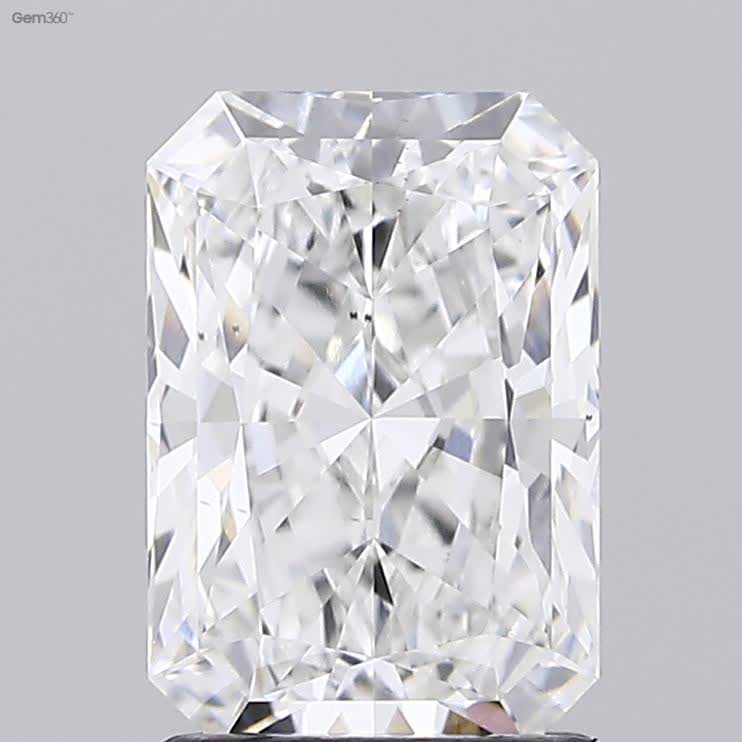 Lab-Grown 1.83 Carat Radiant Cut Diamond color F Clarity VS2 With GIA Certificate, precious stones, engagement diamonds