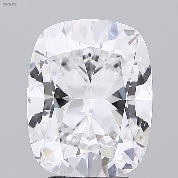 Lab-Grown 4.51 Carat Cushion Modified Brilliant Cut Diamond color E Clarity VVS2 With GIA Certificate, precious stones, engagement diamonds