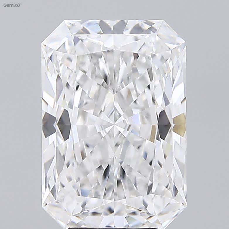 Lab-Grown 5.19 Carat Radiant Cut Diamond color F Clarity VVS2 With GIA Certificate, precious stones, engagement diamonds