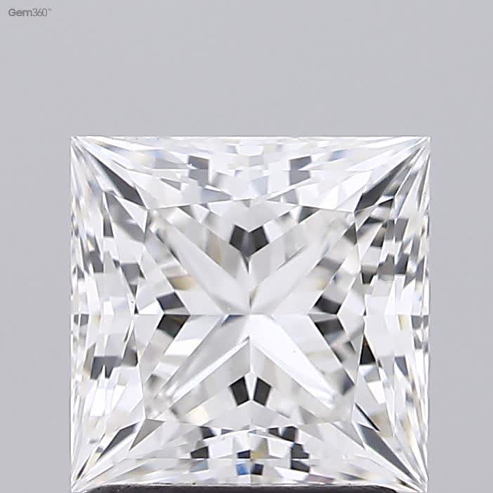 Lab-Grown 1.58 Carat Princess Cut Diamond color G Clarity VS1 With GIA Certificate, precious stones, engagement diamonds