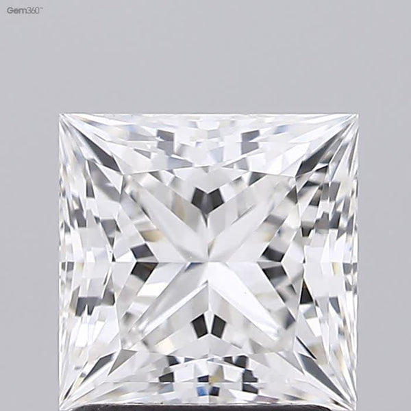 Lab-Grown 1.58 Carat Princess Cut Diamond color G Clarity VS1 With GIA Certificate, precious stones, engagement diamonds