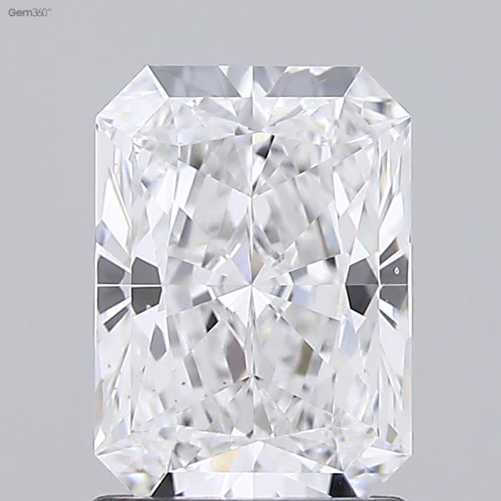 Lab-Grown 1.50 Carat Radiant Cut Diamond color D Clarity VS2 With GIA Certificate, precious stones, engagement diamonds