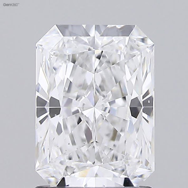 Lab-Grown 1.50 Carat Radiant Cut Diamond color D Clarity VS2 With GIA Certificate, precious stones, engagement diamonds