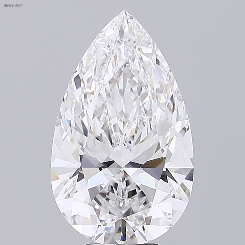 Lab-Grown 7.73 Carat Pear Shape Diamond color E Clarity VS1 With GIA Certificate, precious stones, engagement diamonds