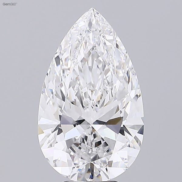 Lab-Grown 7.73 Carat Pear Shape Diamond color E Clarity VS1 With GIA Certificate, precious stones, engagement diamonds