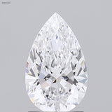 Lab-Grown 1.28 Carat Pear Shape Diamond color D Clarity VVS2 With GIA Certificate, precious stones, engagement diamonds