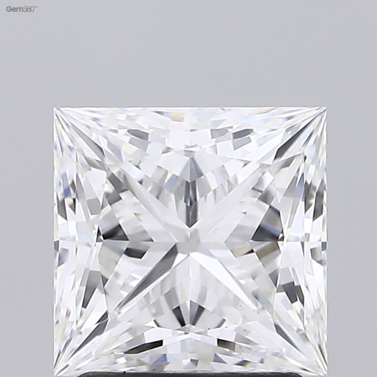 Lab-Grown 1.94 Carat Princess Cut Diamond color F Clarity VS1 With GIA Certificate, precious stones, engagement diamonds