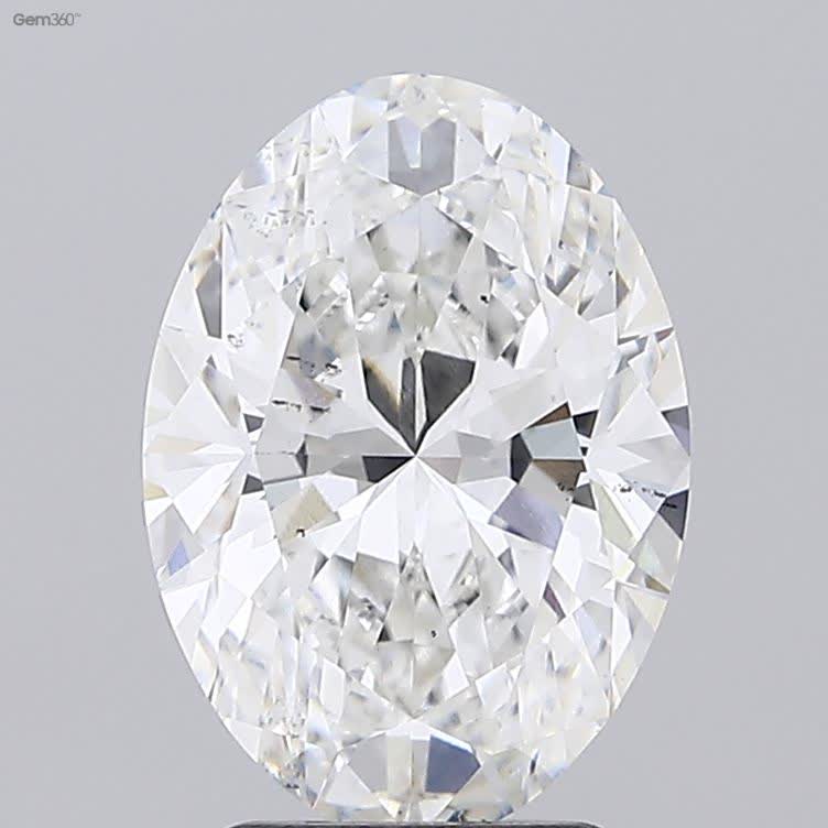 Lab-Grown 2.85 Carat Oval Shape Diamond color F Clarity SI1 With GIA Certificate, precious stones, engagement diamonds