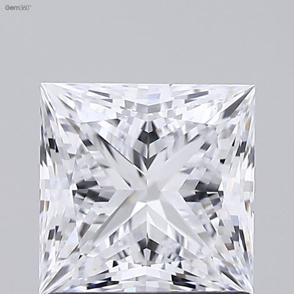 Lab-Grown 1.32 Carat Princess Cut Diamond color E Clarity VVS2 With GIA Certificate, precious stones, engagement diamonds