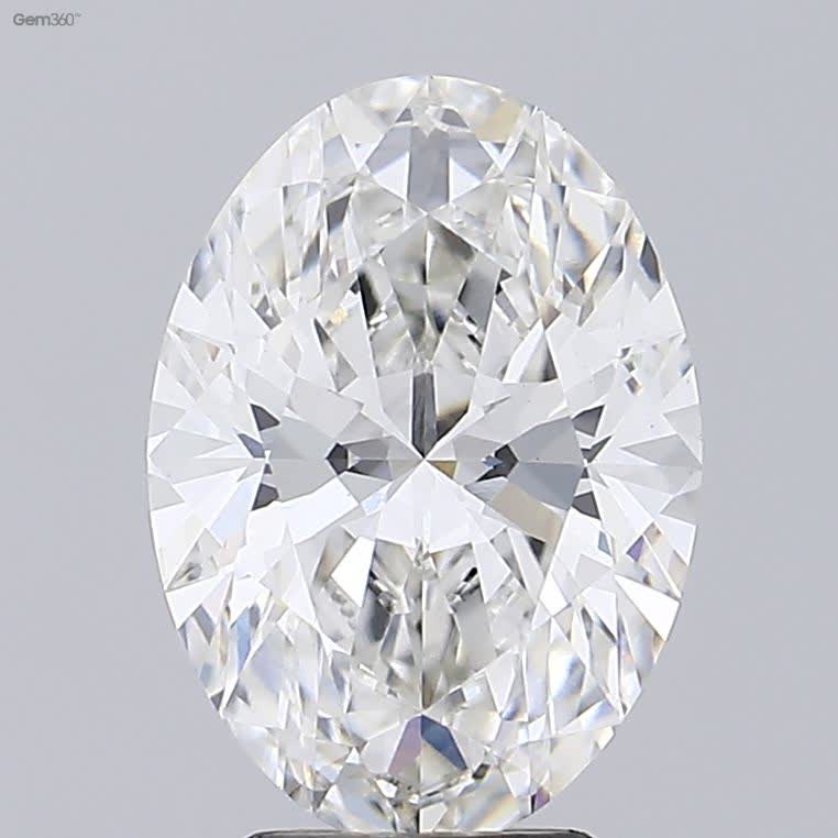 Lab-Grown 4.07 Carat Oval Shape Diamond color H Clarity VS1 With GIA Certificate, precious stones, engagement diamonds