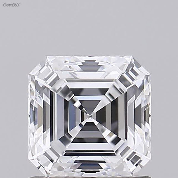 Lab-Grown 1.01 Carat Asscher Cut Diamond color D Clarity VS1 With GIA Certificate, precious stones, engagement diamonds