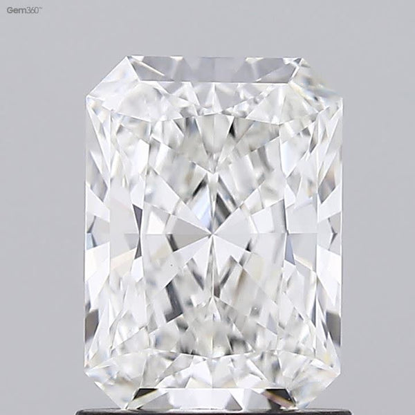 Lab-Grown 1.31 Carat Radiant Cut Diamond color G Clarity VS1 With GIA Certificate, precious stones, engagement diamonds