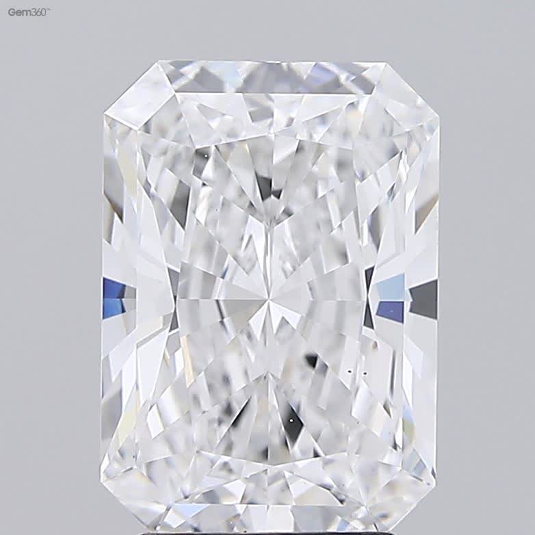 Lab-Grown 3.21 Carat Radiant Cut Diamond color E Clarity VS2 With GIA Certificate, precious stones, engagement diamonds