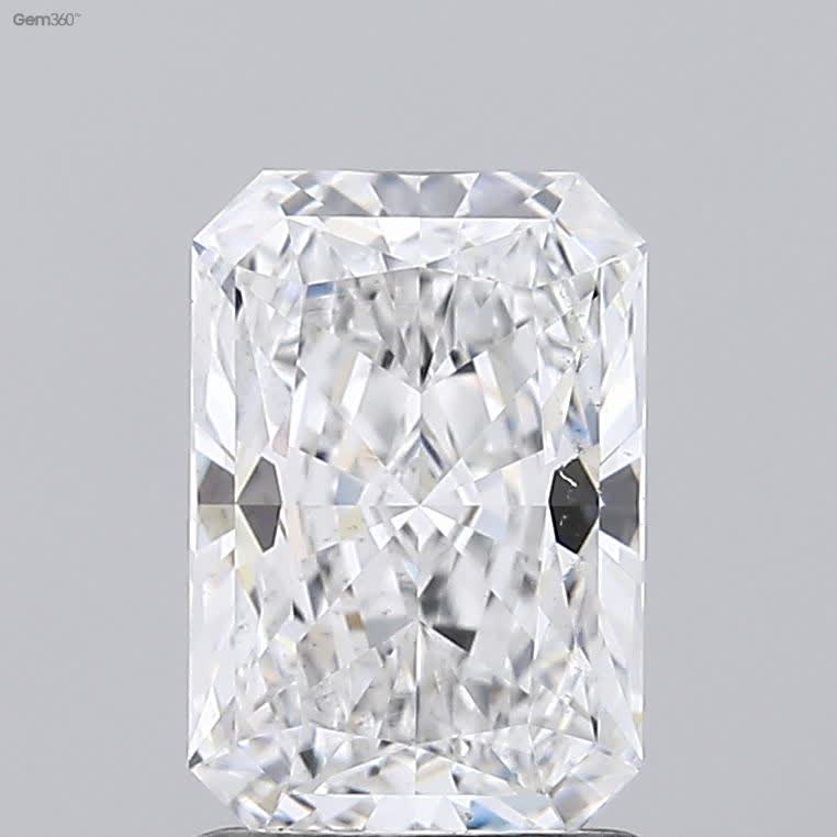Lab-Grown 1.61 Carat Radiant Cut Diamond color E Clarity VS2 With GIA Certificate, precious stones, engagement diamonds