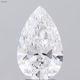 Lab-Grown 3.16 Carat Pear Shape Diamond color E Clarity VS2 With GIA Certificate, precious stones, engagement diamonds