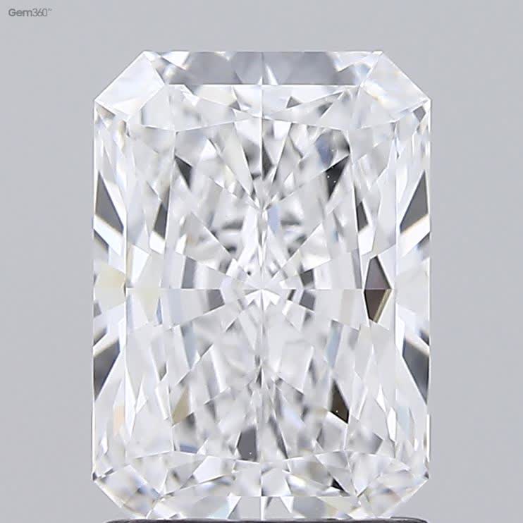 Lab-Grown 1.70 Carat Radiant Cut Diamond color D Clarity VVS2 With GIA Certificate, precious stones, engagement diamonds