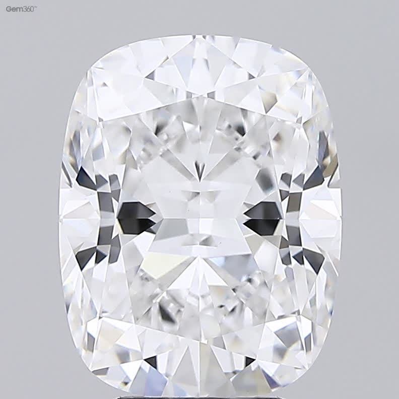 Lab-Grown 5.20 Carat Cushion Modified Brilliant Cut Diamond color E Clarity VVS2 With GIA Certificate, precious stones, engagement diamonds