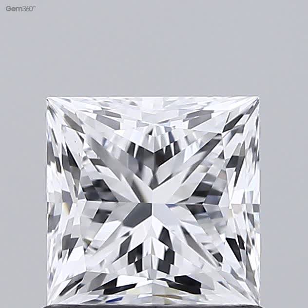 Lab-Grown 1.12 Carat Princess Cut Diamond color D Clarity VS2 With GIA Certificate, precious stones, engagement diamonds