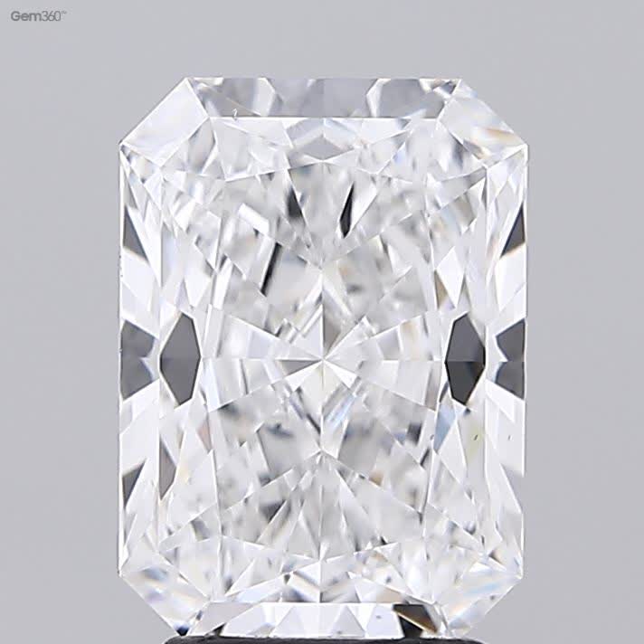 Lab-Grown 2.62 Carat Radiant Cut Diamond color E Clarity VS1 With GIA Certificate, precious stones, engagement diamonds