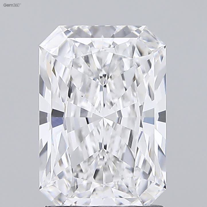 Lab-Grown 1.84 Carat Radiant Cut Diamond color E Clarity VS2 With GIA Certificate, precious stones, engagement diamonds