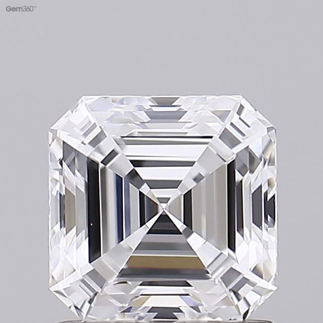 Lab-Grown 1.20 Carat Asscher Cut Diamond color D Clarity VS2 With GIA Certificate, precious stones, engagement diamonds