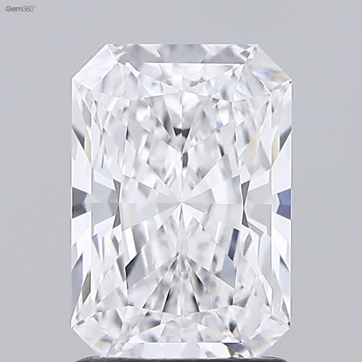 Lab-Grown 1.71 Carat Radiant Cut Diamond color D Clarity VVS2 With GIA Certificate, precious stones, engagement diamonds