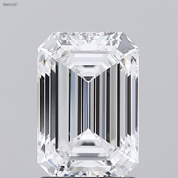 Lab-Grown 1.80 Carat Emerald Cut Diamond color E Clarity VS1 With GIA Certificate, precious stones, engagement diamonds