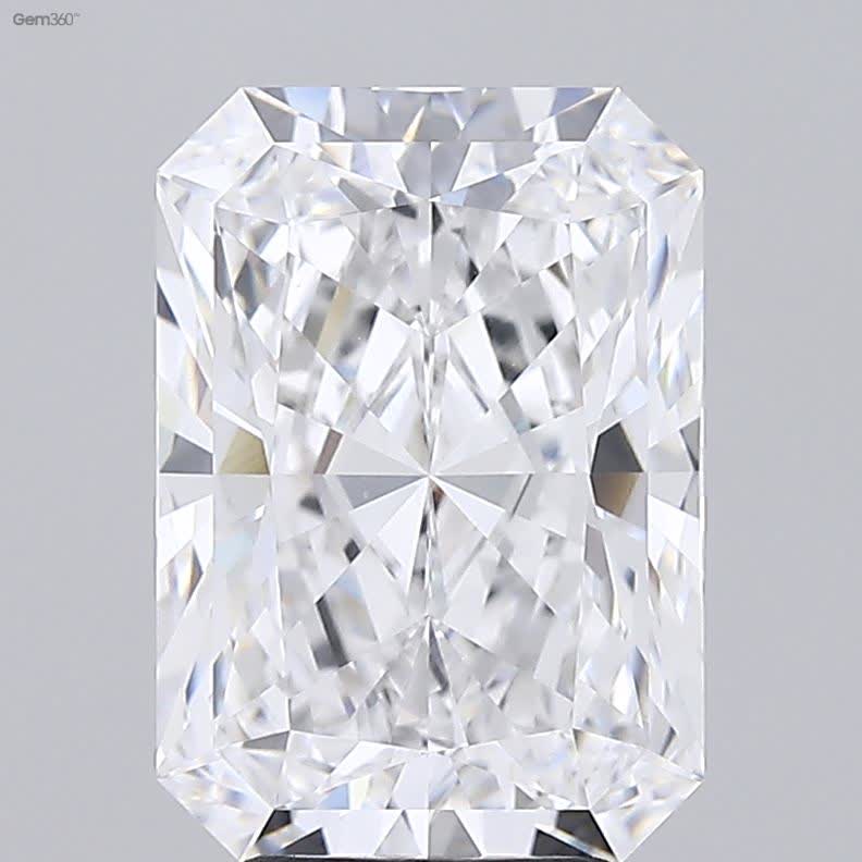 Lab-Grown 5.09 Carat Radiant Cut Diamond color E Clarity VS1 With GIA Certificate, precious stones, engagement diamonds
