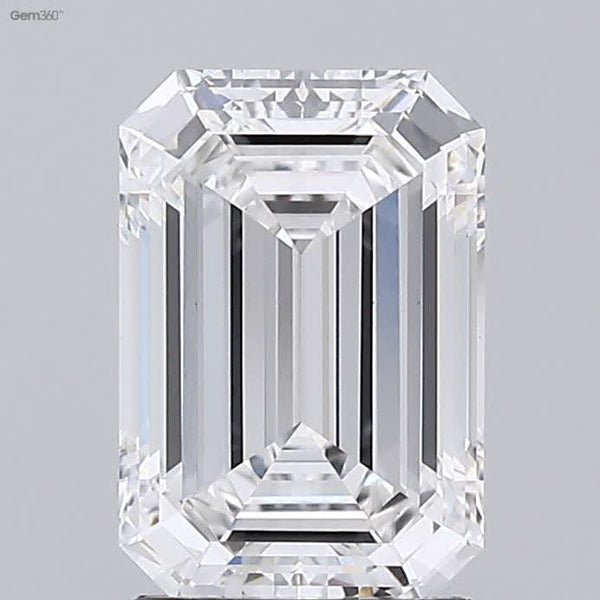 Lab-Grown 1.82 Carat Emerald Cut Diamond color E Clarity VS1 With GIA Certificate, precious stones, engagement diamonds
