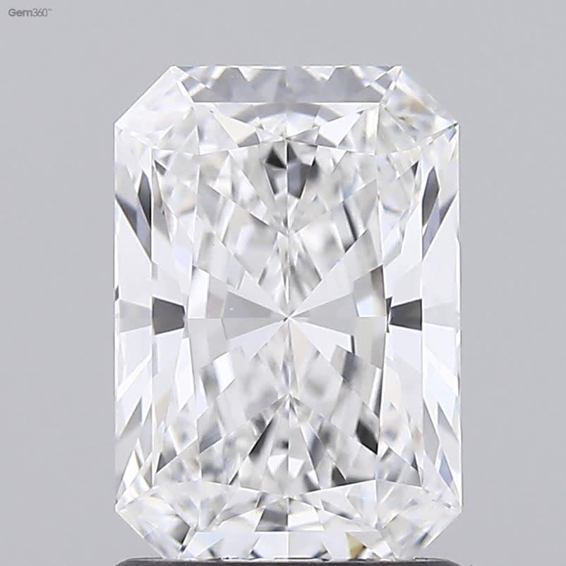 Lab-Grown 1.58 Carat Radiant Cut Diamond color E Clarity VVS2 With GIA Certificate, precious stones, engagement diamonds