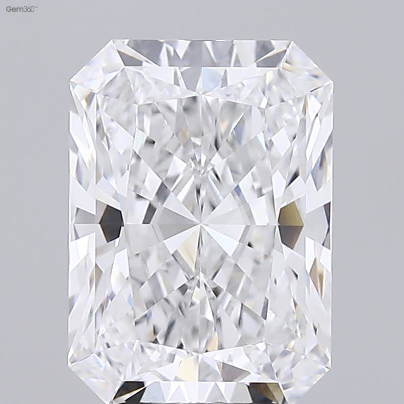 Lab-Grown 5.07 Carat Radiant Cut Diamond color E Clarity VVS2 With GIA Certificate, precious stones, engagement diamonds