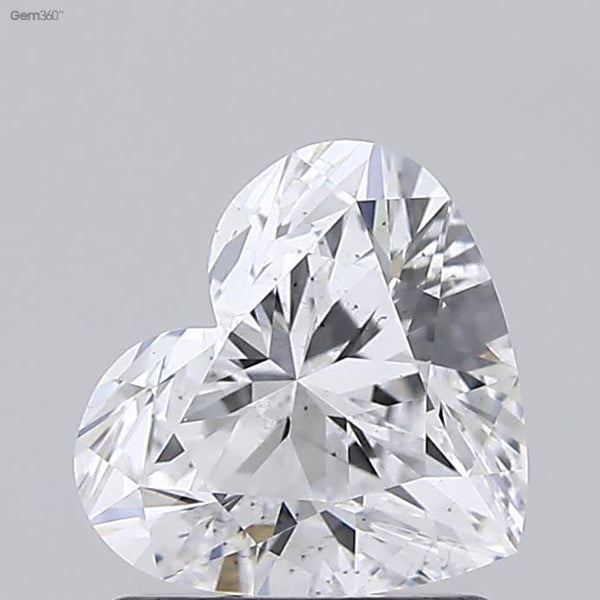 Lab-Grown 1.39 Carat Heart Shape Diamond color D Clarity SI1 With GIA Certificate, precious stones, engagement diamonds