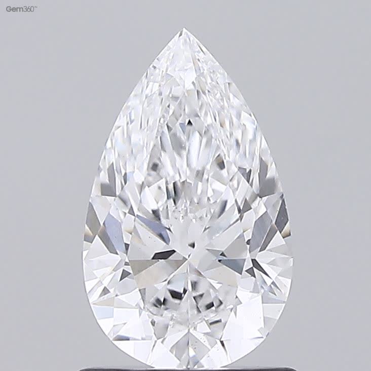 Lab-Grown 1.11 Carat Pear Shape Diamond color D Clarity VS1 With GIA Certificate, precious stones, engagement diamonds