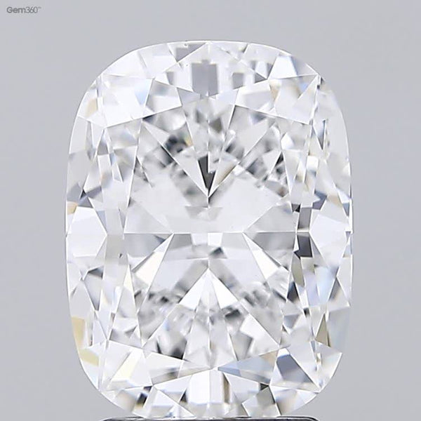 Lab-Grown 3.01 Carat Cushion Modified Brilliant Cut Diamond color E Clarity VS1 With GIA Certificate, precious stones, engagement diamonds