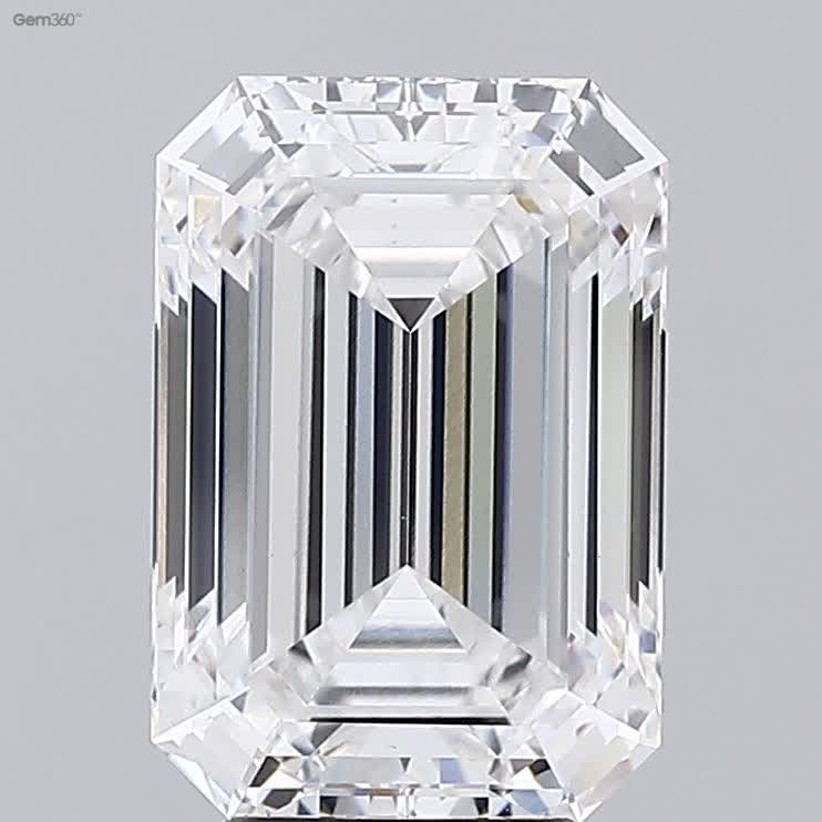 Lab-Grown 4.83 Carat Emerald Cut Diamond color E Clarity VS1 With GIA Certificate, precious stones, engagement diamonds