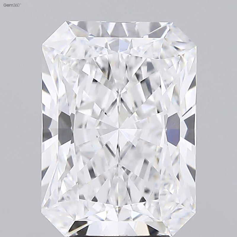 Lab-Grown 5.03 Carat Radiant Cut Diamond color E Clarity VVS2 With GIA Certificate, precious stones, engagement diamonds