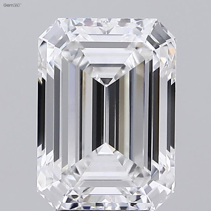 Lab-Grown 4.07 Carat Emerald Cut Diamond color E Clarity VS1 With GIA Certificate, precious stones, engagement diamonds