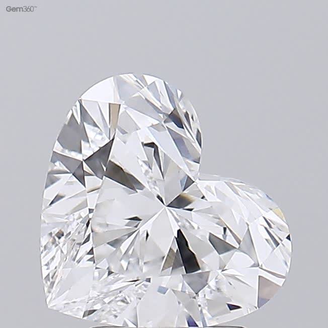 Lab-Grown 2.92 Carat Heart Shape Diamond color D Clarity VVS2 With GIA Certificate, precious stones, engagement diamonds