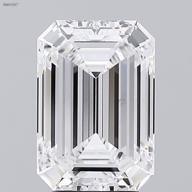 Lab-Grown 4.09 Carat Emerald Cut Diamond color E Clarity VVS2 With GIA Certificate, precious stones, engagement diamonds