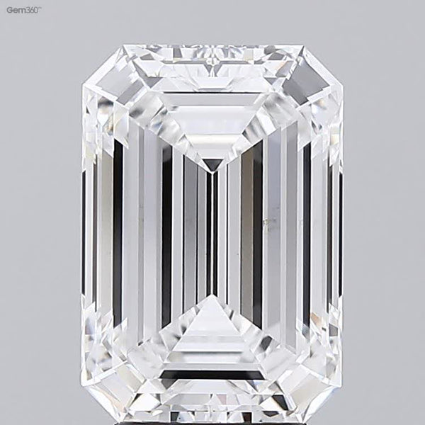 Lab-Grown 4.09 Carat Emerald Cut Diamond color E Clarity VVS2 With GIA Certificate, precious stones, engagement diamonds
