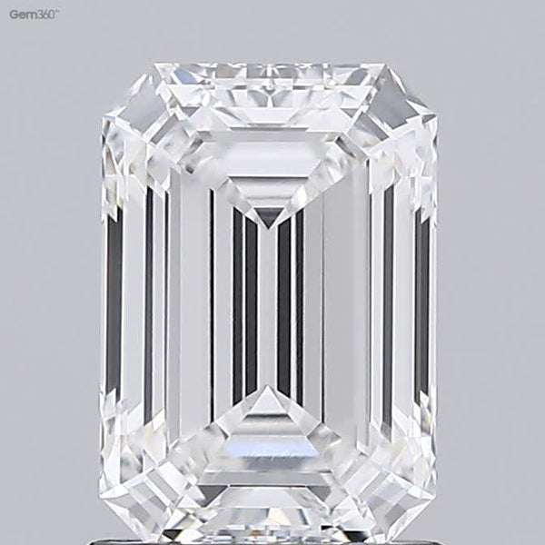 Lab-Grown 1.32 Carat Emerald Cut Diamond color E Clarity VVS2 With GIA Certificate, precious stones, engagement diamonds