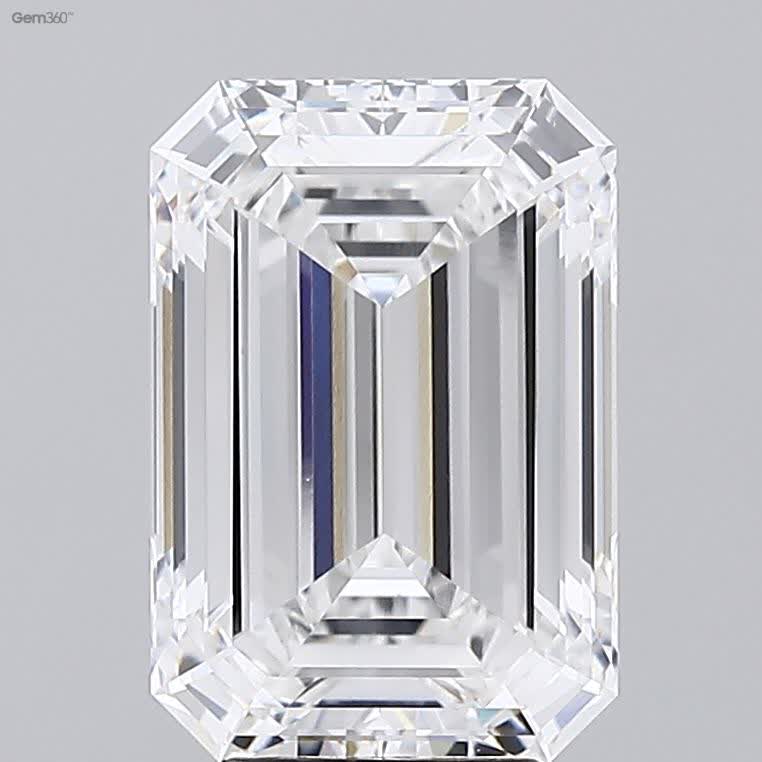 Lab-Grown 4.74 Carat Emerald Cut Diamond color E Clarity VVS2 With GIA Certificate, precious stones, engagement diamonds