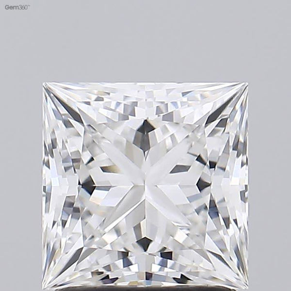 Lab-Grown 1.62 Carat Princess Cut Diamond color F Clarity VVS2 With GIA Certificate, precious stones, engagement diamonds