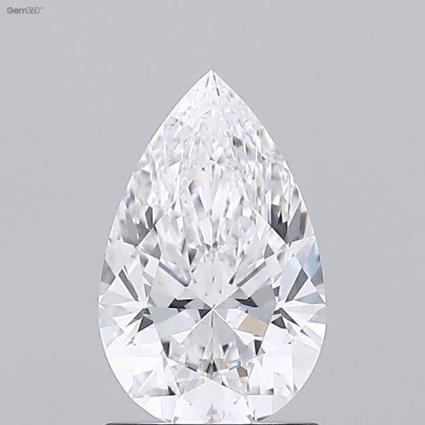 Lab-Grown 1.08 Carat Pear Shape Diamond color D Clarity VVS1 With GIA Certificate, precious stones, engagement diamonds