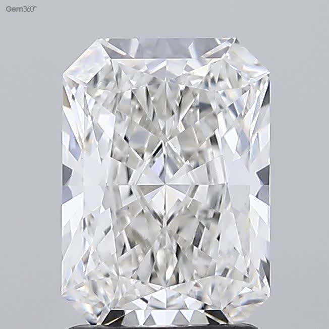 Lab-Grown 1.86 Carat Radiant Cut Diamond color H Clarity VS1 With GIA Certificate, precious stones, engagement diamonds