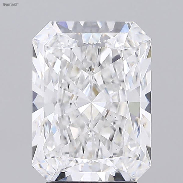 Lab-Grown 3.39 Carat Radiant Cut Diamond color E Clarity VS2 With GIA Certificate, precious stones, engagement diamonds